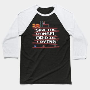 Save The Damsel Baseball T-Shirt